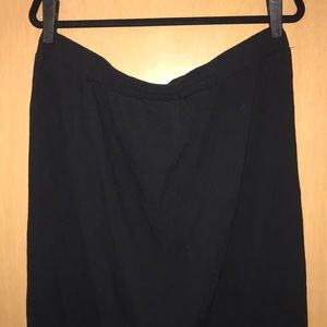 Faded Glory Black Long Maxi Skirt With Lace Bottom